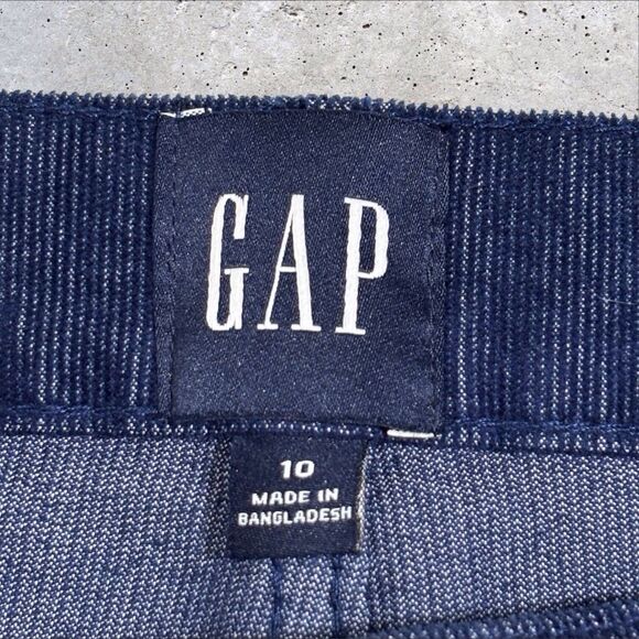 NWT GAP Corduroy Cut Off Shorts Womens 10 Medieval Blue Raw Edge Hem Stretch - Picture 5 of 9